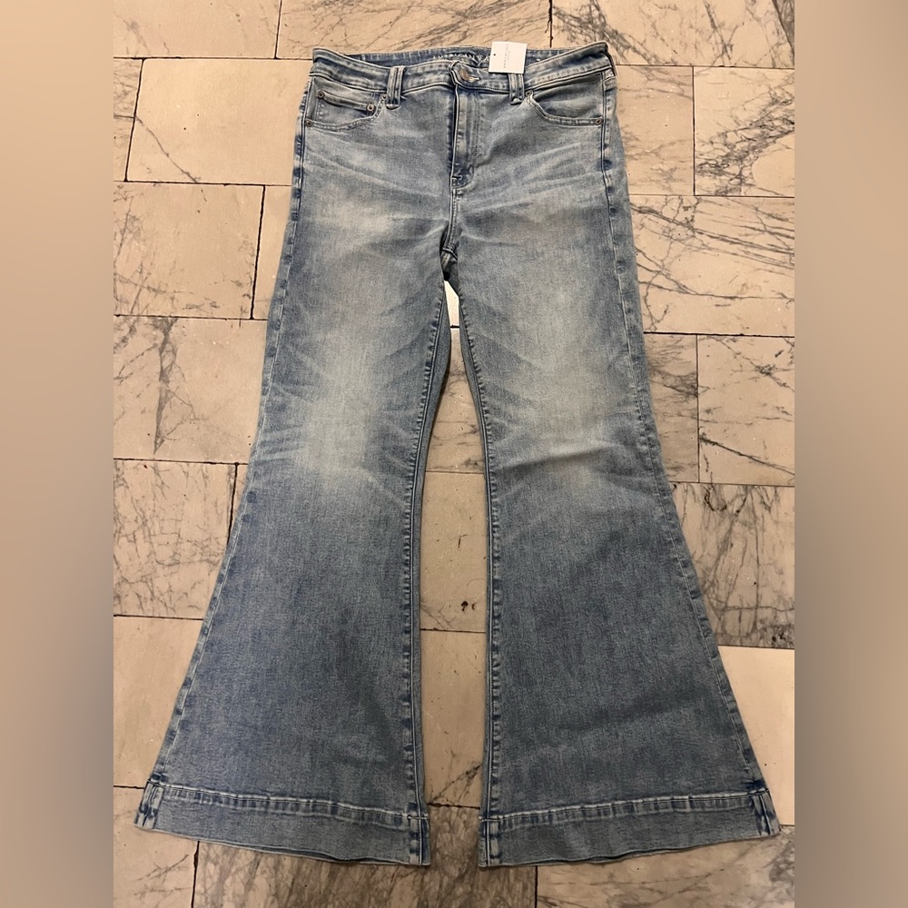 American Eagle Outfitters Light Blue Flare Jeans